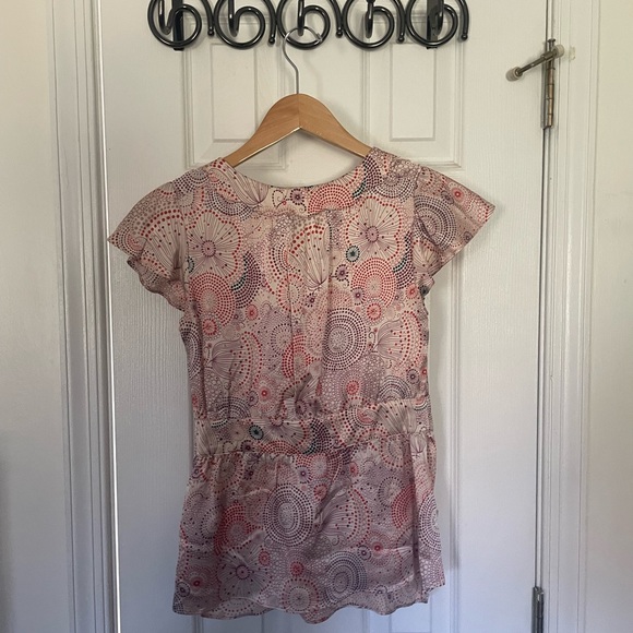 Marc Jacobs Blush Print Ruffle Blouse - Picture 4 of 5